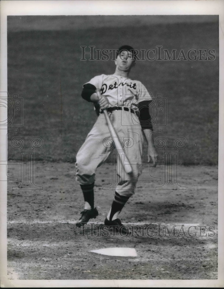 1955 Press Photo First Baseman For Detroit Tigers, Jack Phillips - nes01345 - Historic Images