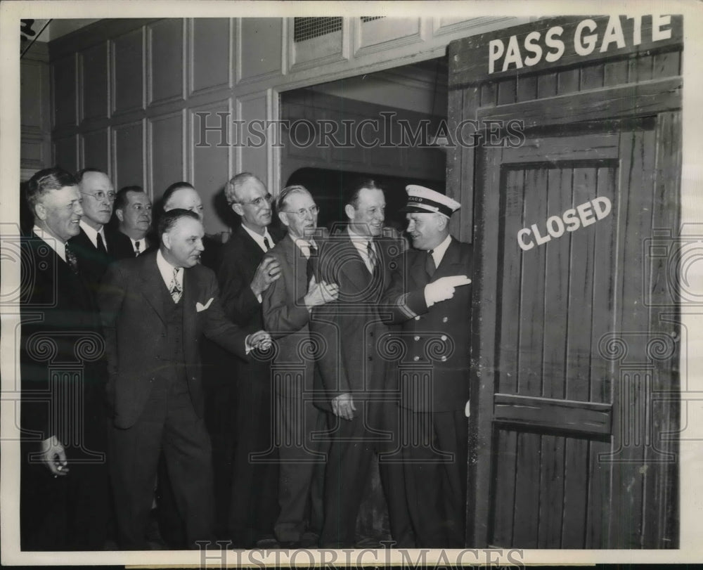 1944 Press Photo Old Timers Baseball Association, Urban Faber, Jeff Pfeffer - Historic Images