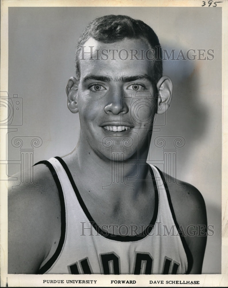 1966 Press Photo Purdue Univ. basketball forwaerd Dave Schellhase - nes03133 - Historic Images