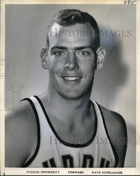 1966 Press Photo Purdue Univ. basketball forwaerd Dave Schellhase - nes03133 - Historic Images