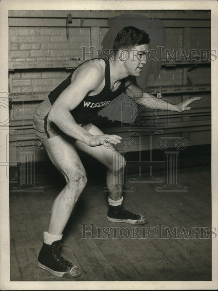 1929 Press Photo John Doyle, Co-Captain, Guard, Wisconsin - nes03255 - Historic Images