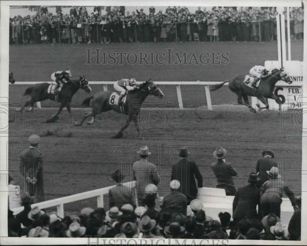 1941 Press Photo Good Turn winning the San Vicente Handicap - Historic Images