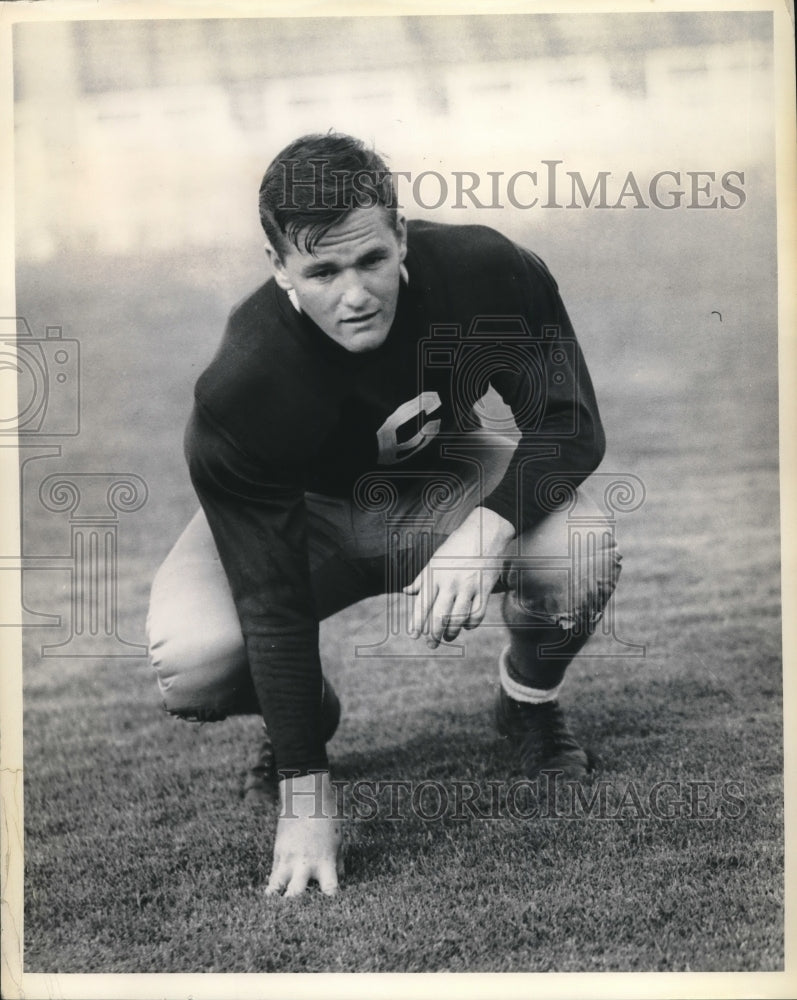 Press Photo Harold McClure, Texas Christian University football player- Historic Images