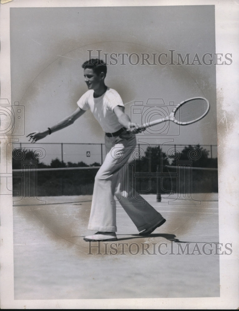 1935 Press Photo Tennis Finalist Emmett Dowling, Jr. - nes05039 - Historic Images