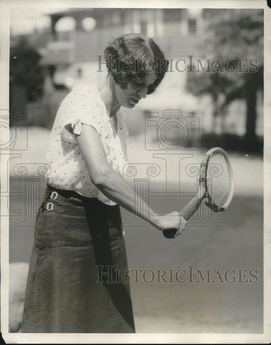 1931 Press Photo Gene Harrid tennis player - Historic Images