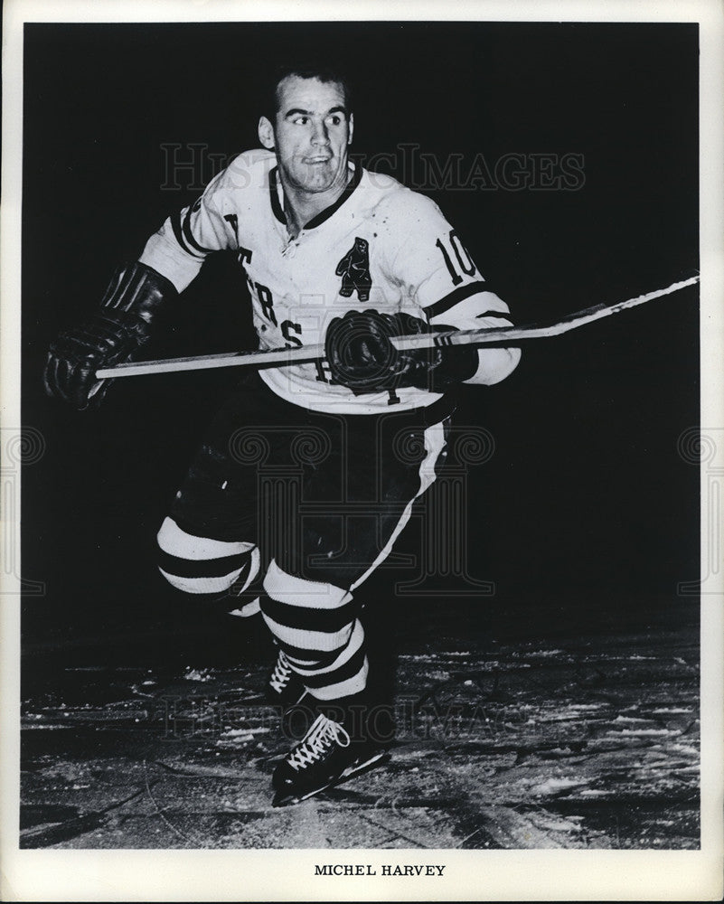 1969 Press Photo Michel Harvey, Hershey Bears hockey team - nes05702 - Historic Images