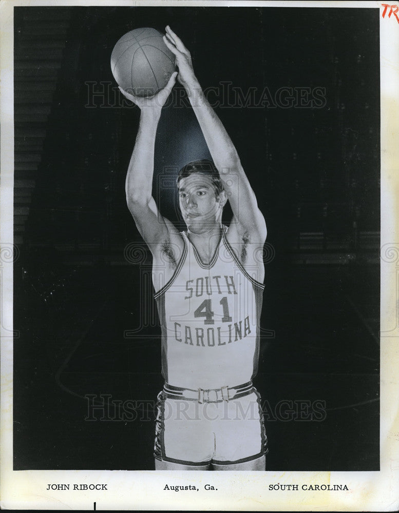 1970 Press Photo John Ribock, University of South Carolina basketball player- Historic Images