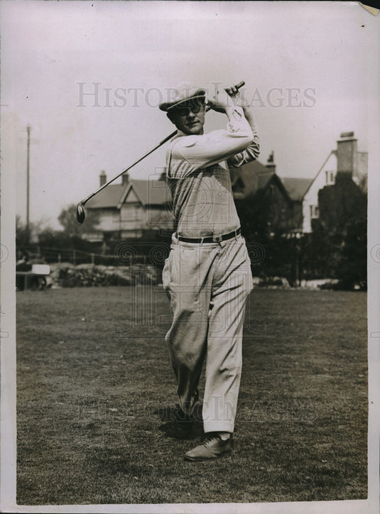 1929 Press Photo TP Perkins in English Amateur golf championship - nes05944 - Historic Images