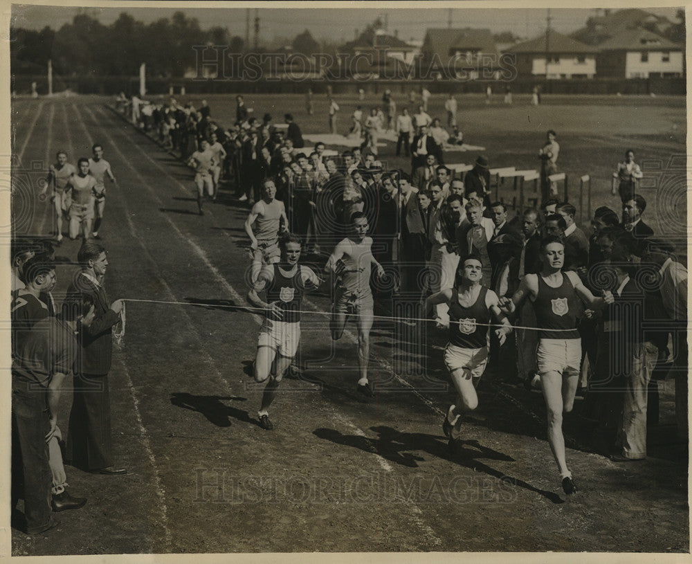 1930 Press Photo USC track tryouts Gerald Pearson, Wakefield Burke, Vic Williams- Historic Images