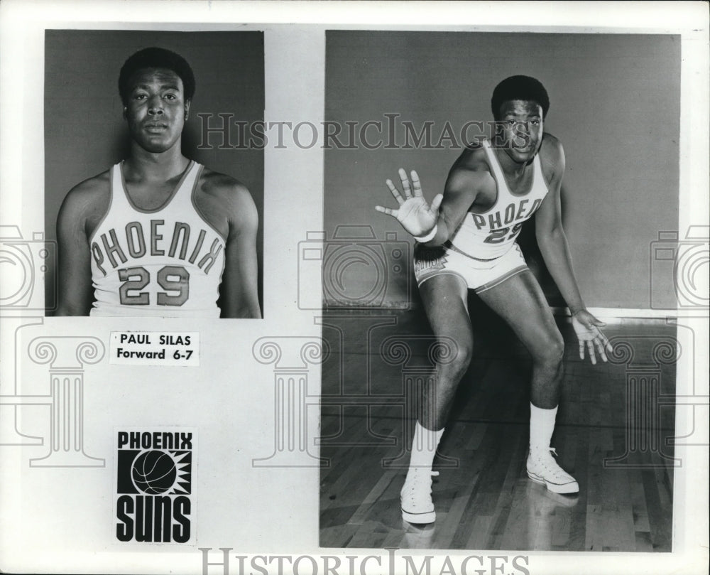 Press Photo Phoenix Suns Basketball Forward Paul Silas - nes06336 - Historic Images