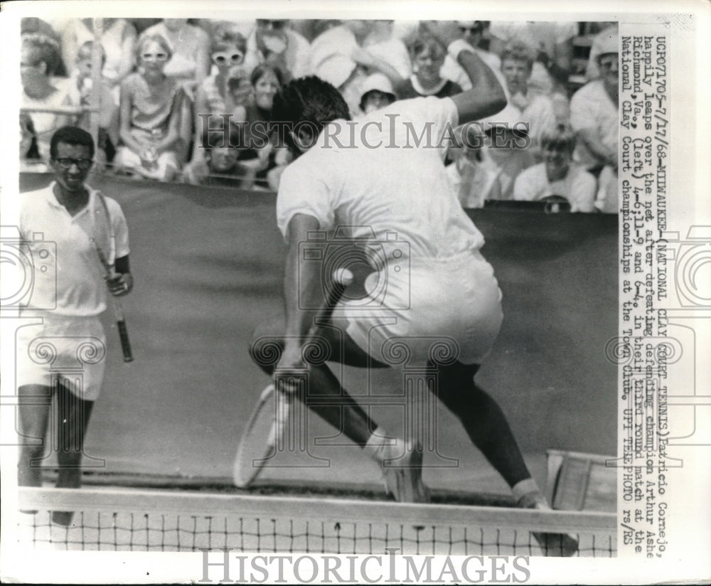 1968 Press Photo Patricio Cornejo, National Clay Court Championships, Milwaukee - Historic Images
