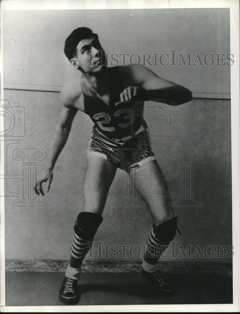 1936 Press Photo William Kinner University, Utah Basketball Rocky Mountain Conf. - Historic Images