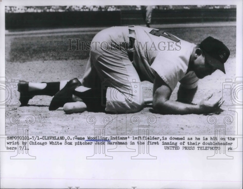 1956 Press Photo Gene Woodling, Cleveland Indians - nes07136 - Historic Images