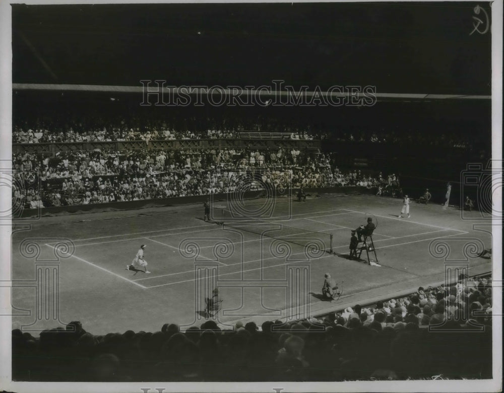 1931 Press Photo All England Lawn Tennis Championship, Fraulein Aussem, England - Historic Images