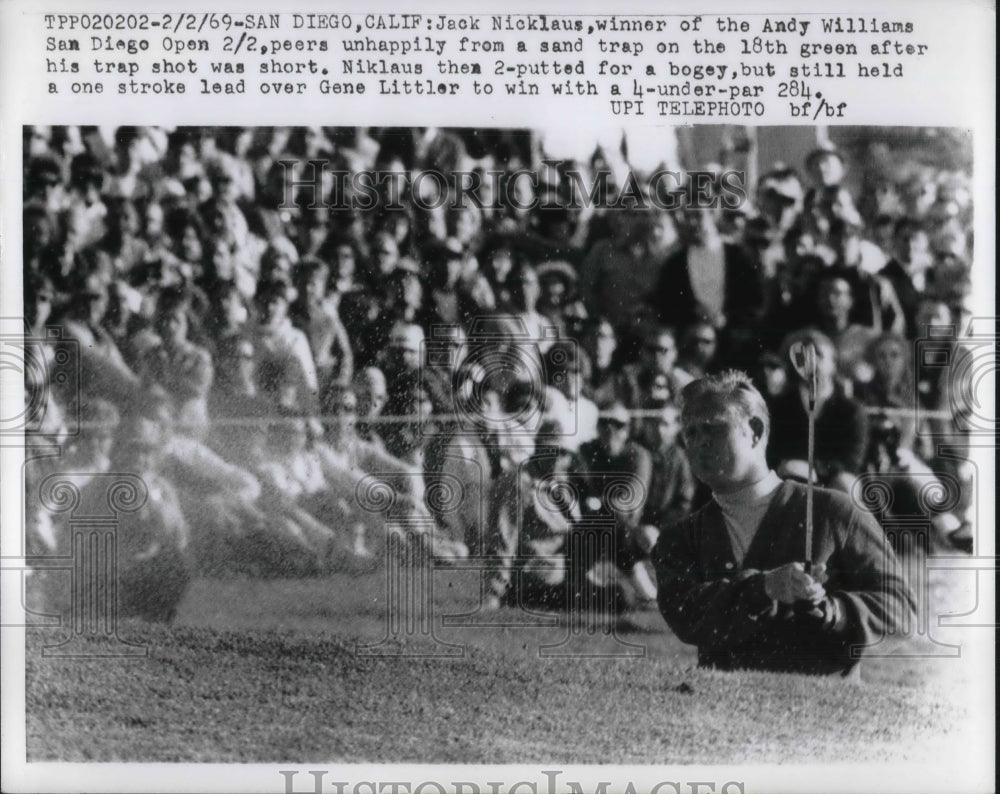 1969 Press Photo Andy Williams San Diego Open Winner, Golfer Jack Nicklaus - Historic Images