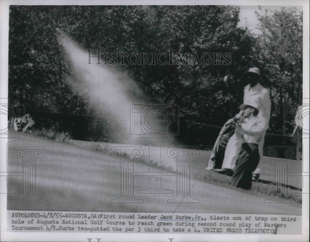 1955 Press Photo Jack Burke, Jr., Masters Golf Tournament, Augusta, Georgia - Historic Images