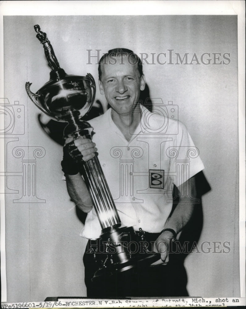 1966 Press Photo Bob Strampe Wins American Bowling Congress Masters New York - Historic Images