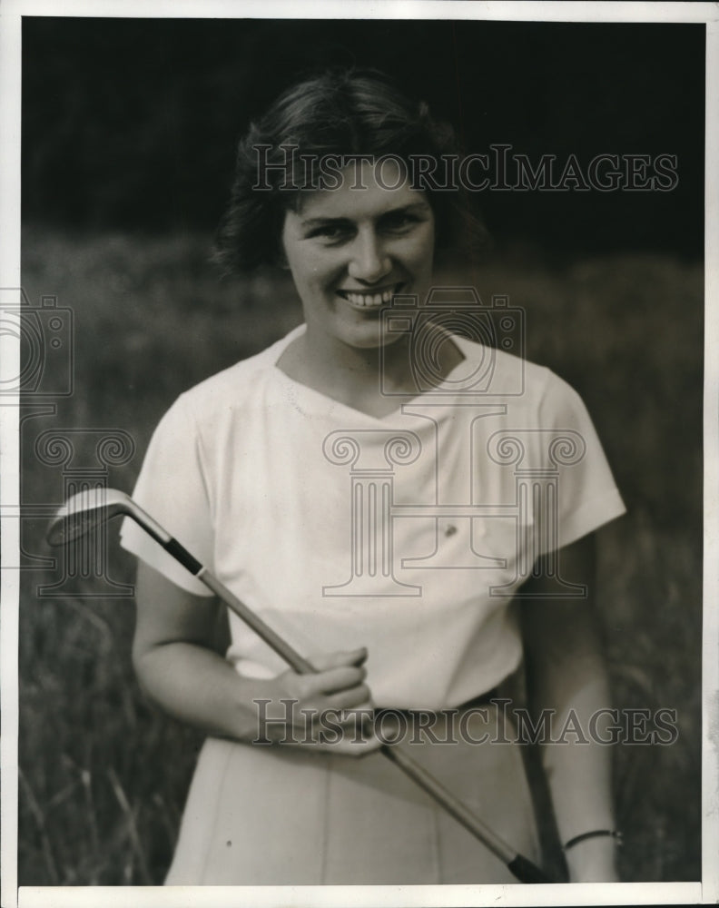 1939 Press Photo American Amateur Golfer Beatrice Barrett - nes07975 - Historic Images