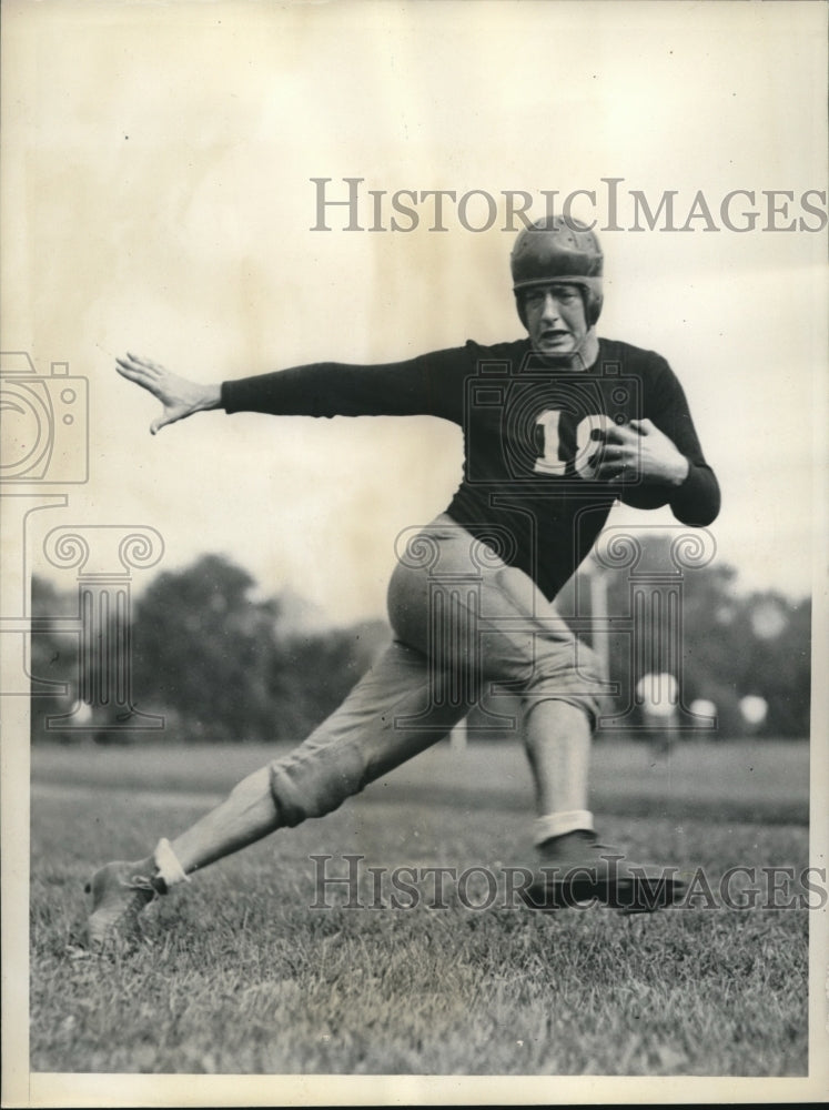 1936 Press Photo Ed Paquin, Fordham University Football Player, New York City - Historic Images