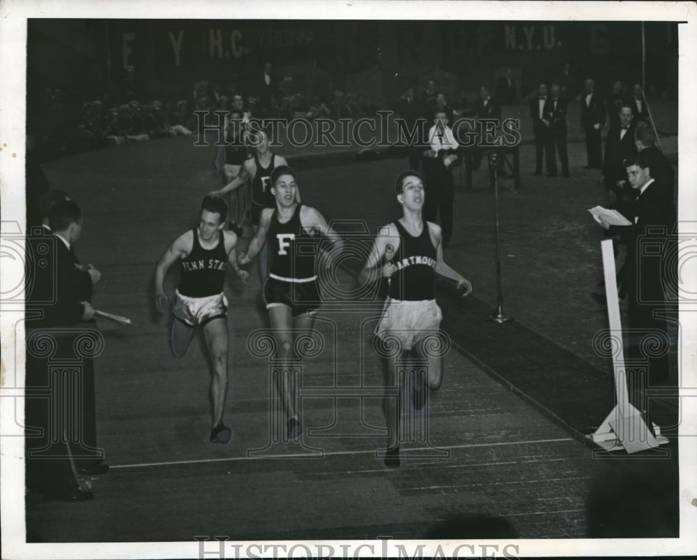 1942 Press Photo Robert Williams, Norman Gordon, J. Nowicki, IC 4A Meet New York - Historic Images