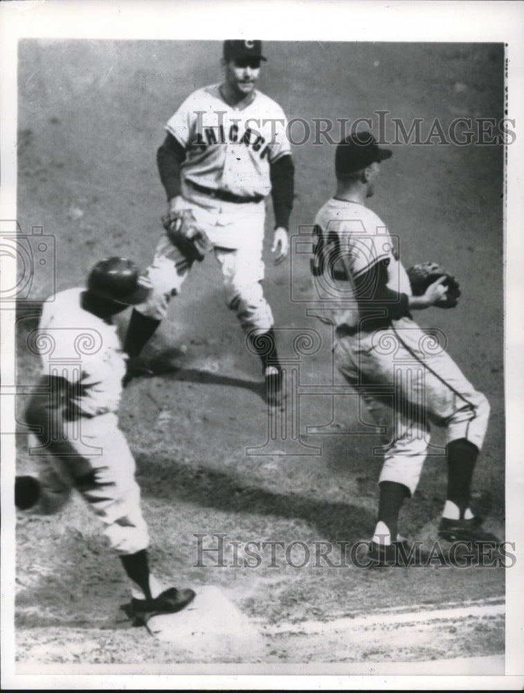 1960 Press Photo Bob Anderson, E Bouchee, Cubs, Tony Curry Philadelphia Phillies - Historic Images