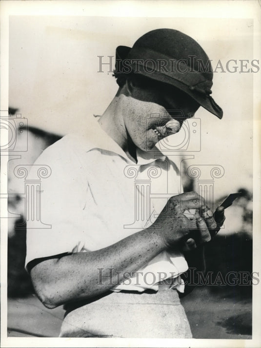 1936 Press Photo Patty Berg, Miami Biltmore Women's Golf Tournament, Florida - Historic Images
