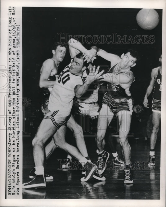 1949 Press Photo Jerry Hickey, San Francisco, Adolph Bigos Long Island, New York - Historic Images