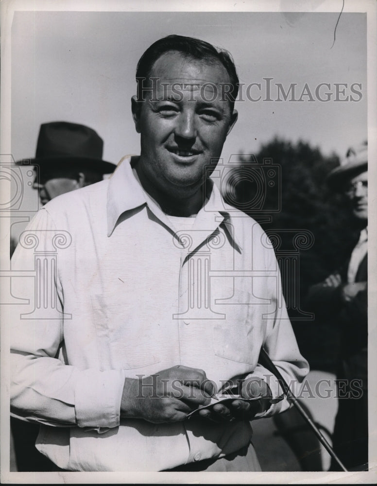 1946 Press Photo Golfer Wilbur Brandenburg Ties for Second, U.S. Open Qualifier - Historic Images