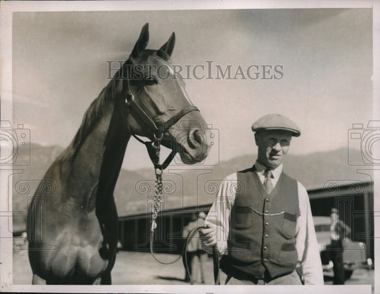 1935 Press Photo Little Miracle to Race at Santa Anita Track Arcadia, California - Historic Images
