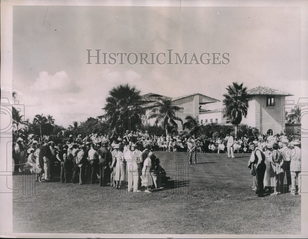 1936 Press Photo Horton Smith, H. Picard, Miami Biltmore Open, Coral Gables - Historic Images
