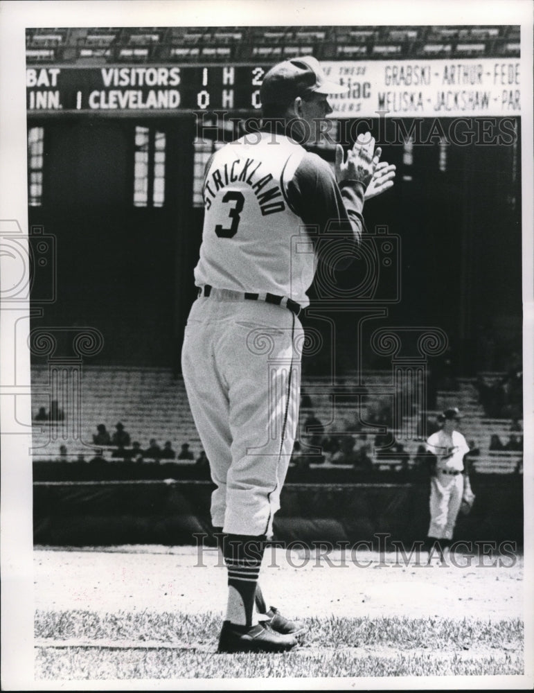 1966 Press Photo Cleveland Indians Coach George Strickland - nes09621 - Historic Images