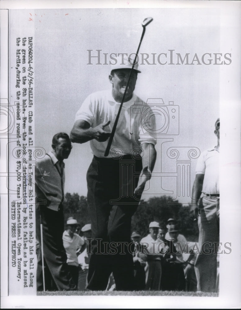 1956 Press Photo Tommy Bolt, Texas International Open Golf Tournament, Dallas - Historic Images