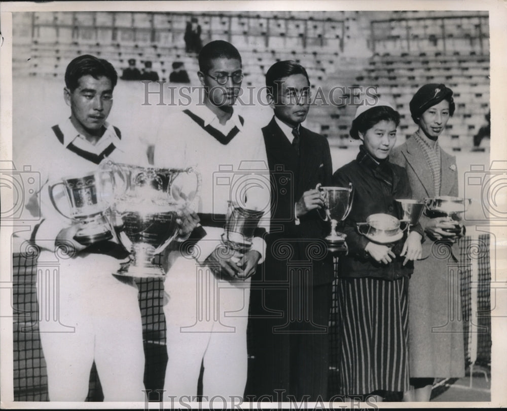 1938 Press Photo 1938 National Tennis Titlist at the Denyen Court. - nes10312 - Historic Images