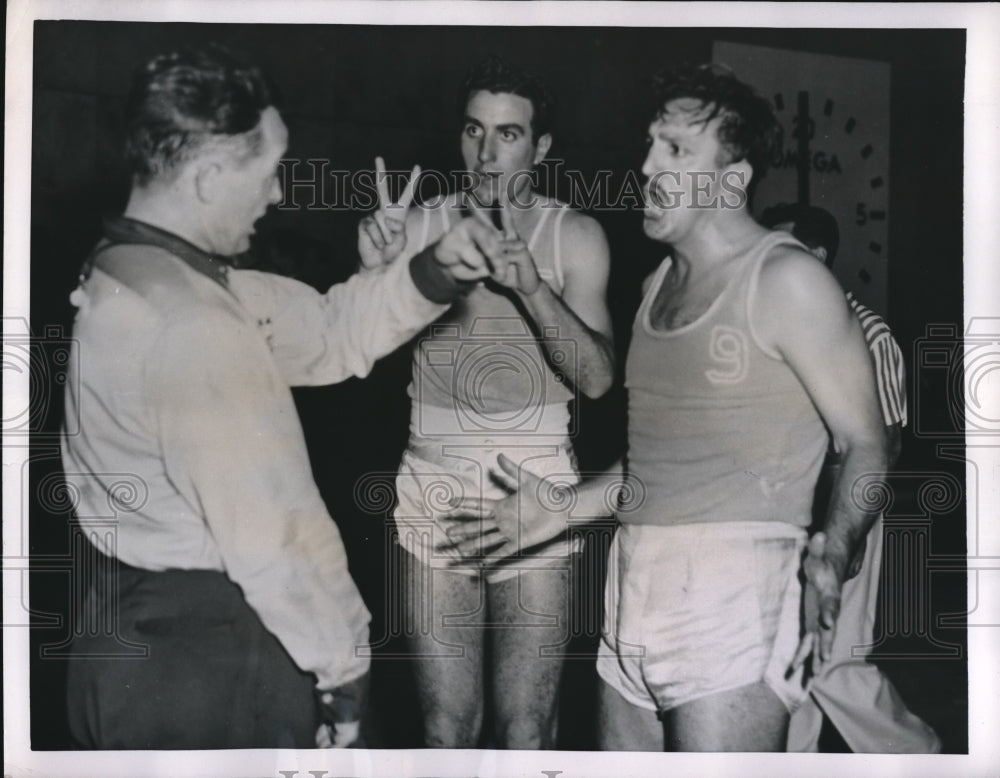 1952 Press Photo Vincent Farrell, Victorio Gieslinskas, Tabare Borges Olympics - Historic Images