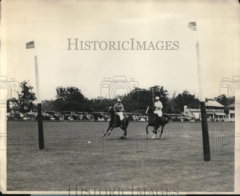 1927 Press Photo Junior National Polo Championship Capt WIlkinson of Army - Historic Images