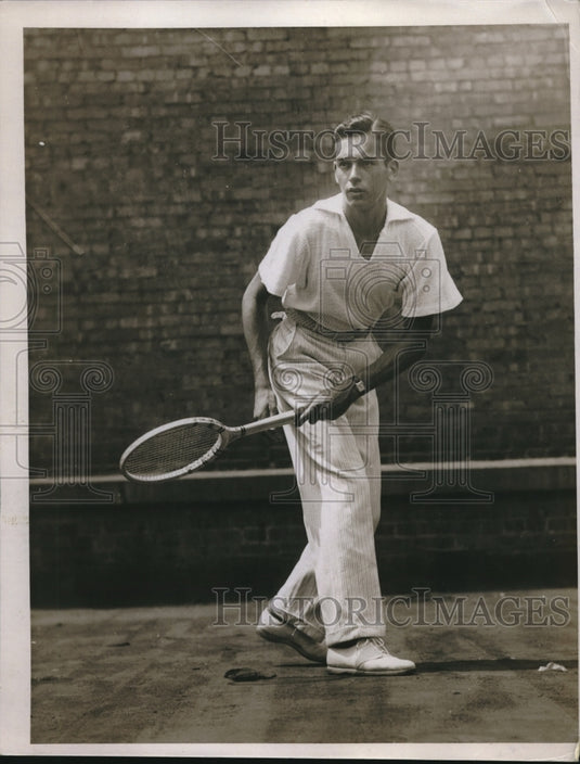 1935 Press Photo Junior Tennis Champion Stan Lerner - nes10741 - Historic Images