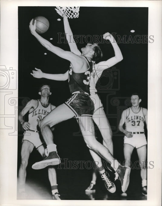 1952 Press Photo College basketball game from Illinois - nes10881 - Historic Images
