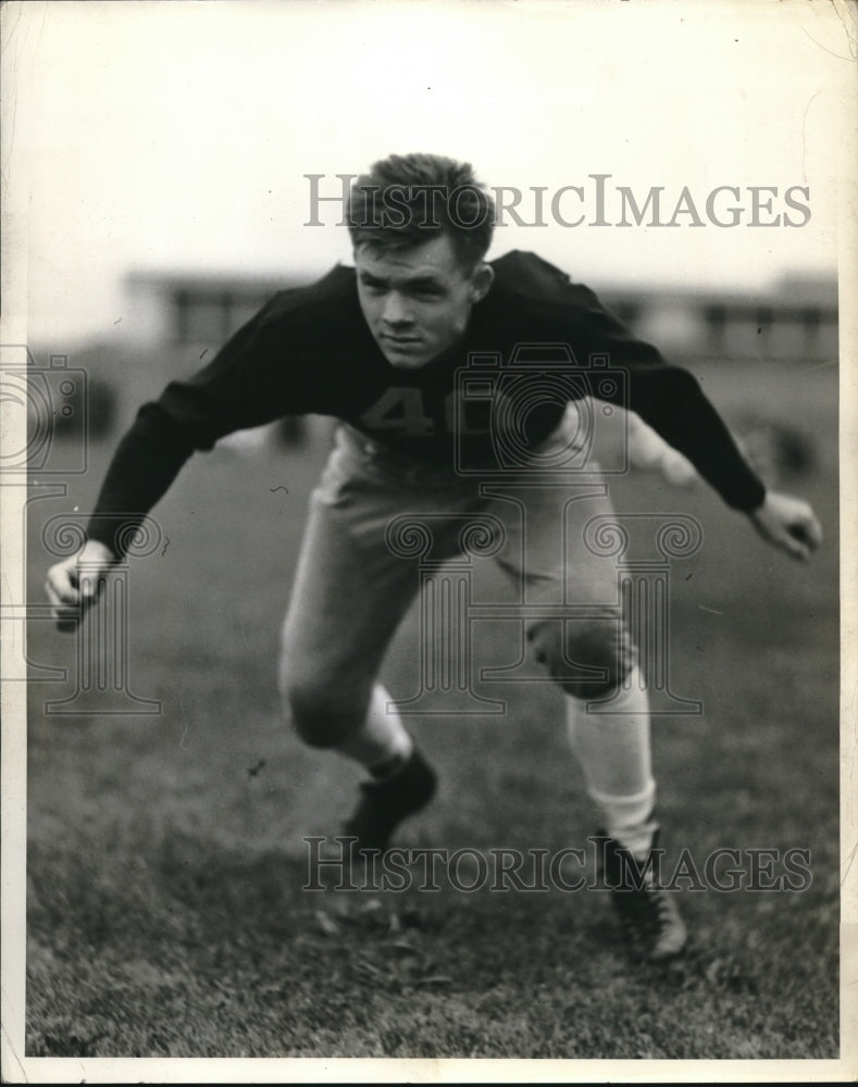 1939 Press Photo Edward W. Czak plays for Michigan Wolverine - nes10909 - Historic Images