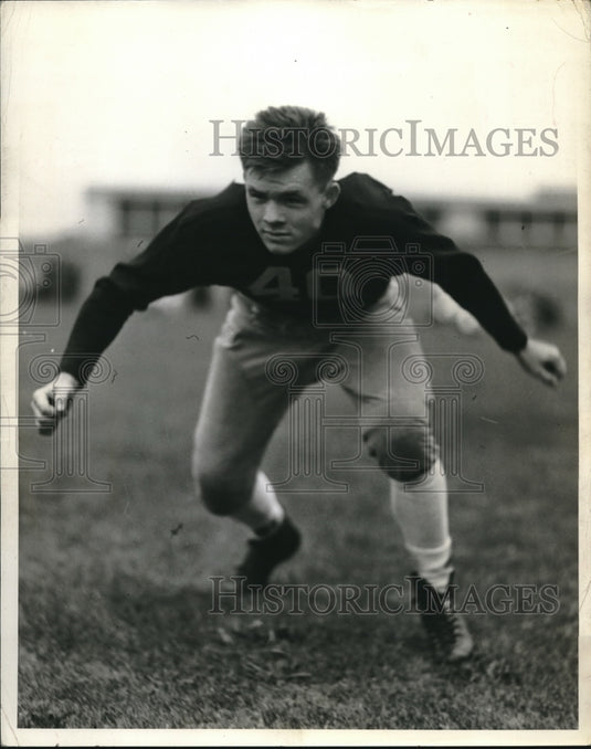 1939 Press Photo Edward W. Czak plays for Michigan Wolverine - nes10909 - Historic Images
