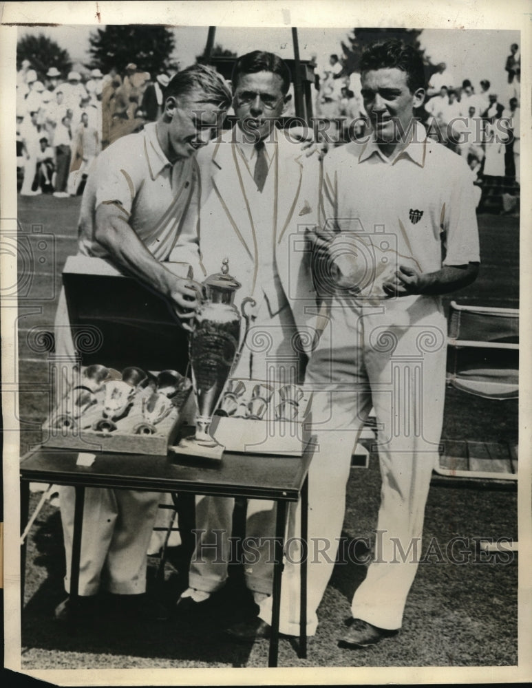 1933 Press Photo Sidney Wood wins during the Westchester golf cup. - nes11073 - Historic Images