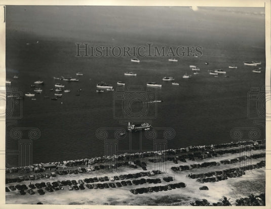 1937 Press Photo General view of the 24th annual Biscayne Bay Powerboat. - Historic Images