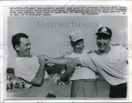 1961 Press Photo Jack Burke, Bill Casper, Johnny Pott - nes11413 - Historic Images