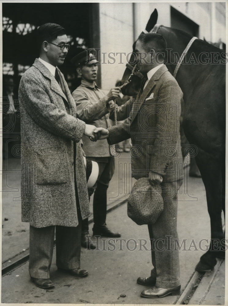 1932 Press Photo Dr. Ken Nakazawa, Major Shunzo Kido - nes11548 - Historic Images