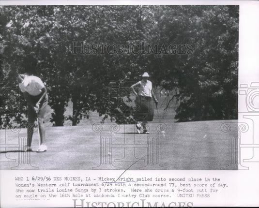 1956 Press Photo Mickey Wright Women's Western Golf Tournament - nes11730 - Historic Images