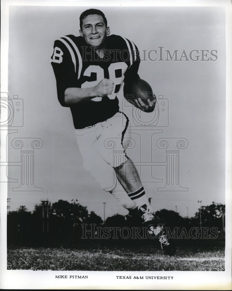 1965 Press Photo Mike Pitman, Texas A&M Univ football - nes11825 - Historic Images