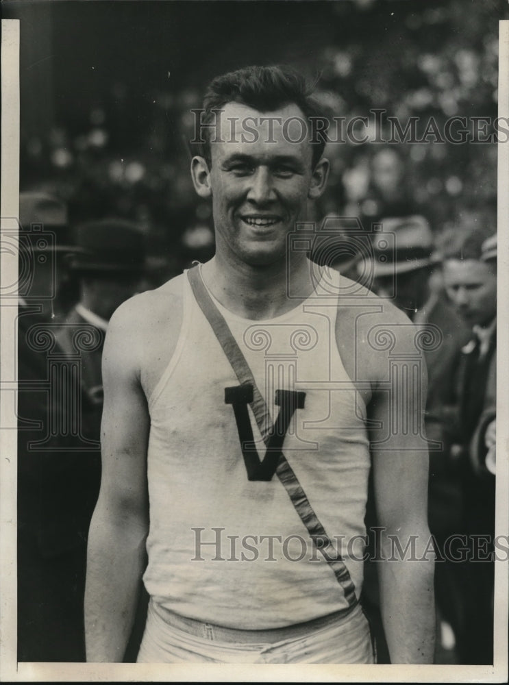 1929 Press Photo Runner Harry Flipping wins Decathlon - nes11864 - Historic Images