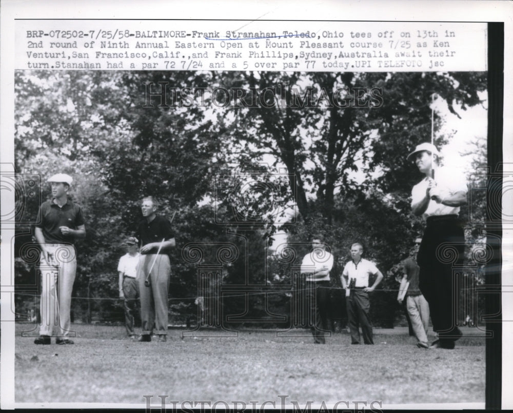 1958 Press Photo Baltimore, Md Frank Stranahan at 9th Eastern Open - nes11942 - Historic Images