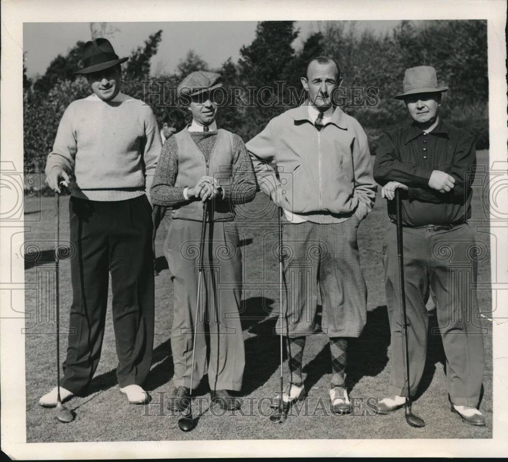 1940 Press Photo Foursome Of Straub Miline White &amp; McDonald To Compete - Historic Images