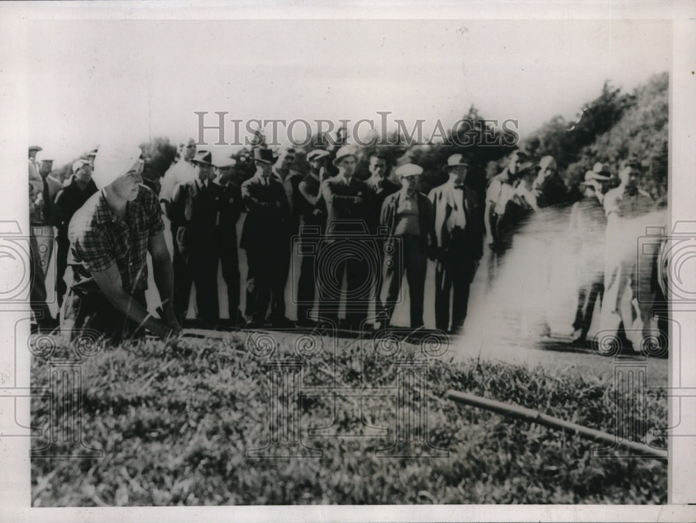 1937 Press Photo Wes Burner at Natl Public Links golf in Calif. - nes11997 - Historic Images