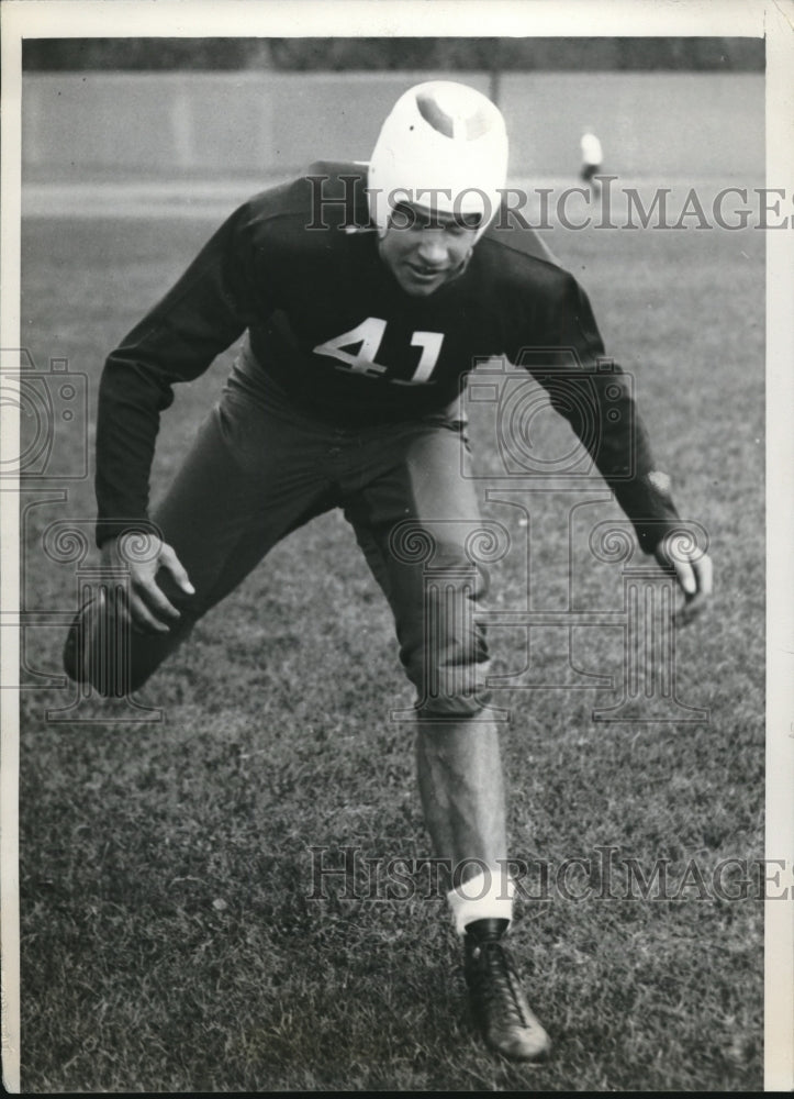 1938 Press Photo Kendall Peterson of University of Chicago Football Team - Historic Images